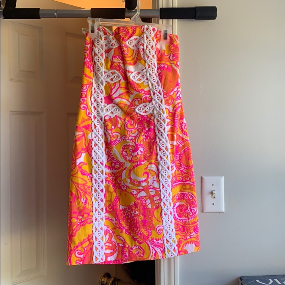 Lilly Pulitzer strapless dress